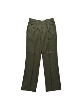 Fortino Landi Olive Dress Pants Mens 36x35 NWT Pleated Cuffed Slacks